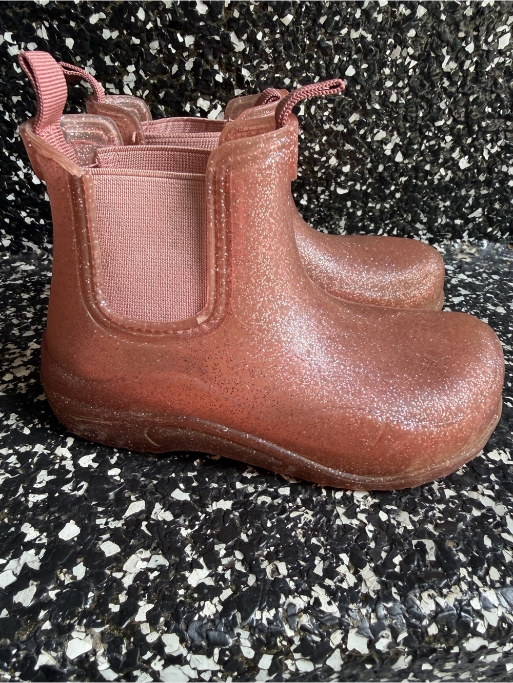 GUC. Zara. Glitter Pink Rain boots Size 26 - Picture 3 of 6